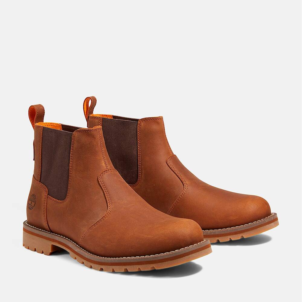 TIMBERLAND MEN'S 12 REDWOOD FALLS CHELSEA BOOT SADDLE TB0A288FF13